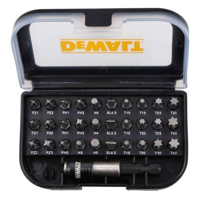 Zestaw bitów 1/4 z adapterem magnetycznym 31el DeWalt DT7944TS - zdjęcie nr 2
