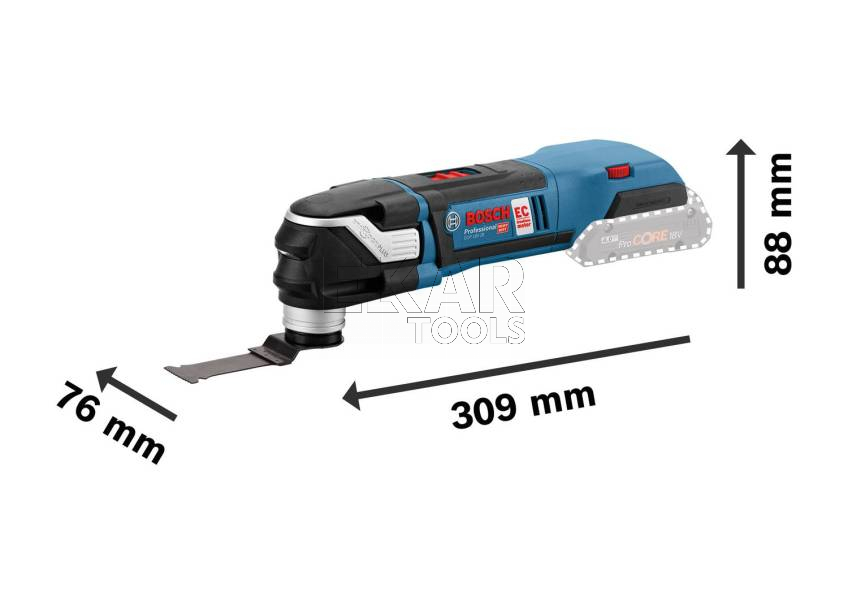 Narzędzie wielofunkcyjne akumulatorowe Multi-Tool BOSCH GOP 18V-28 18V - zdjęcie nr 2
