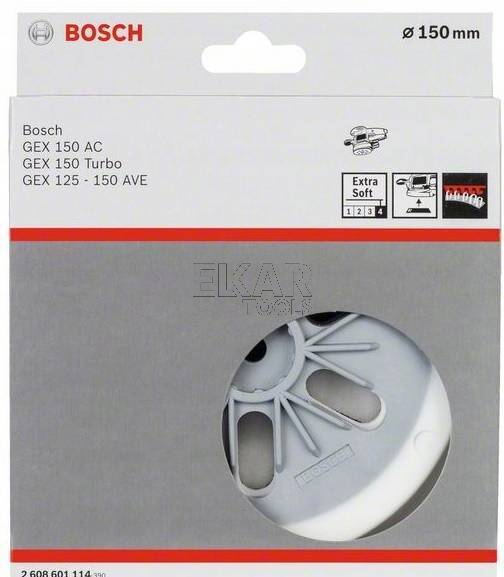Talerz szlifierski BOSCH bardzo miękki do GEX 150 2608601114 - zdjęcie nr 2