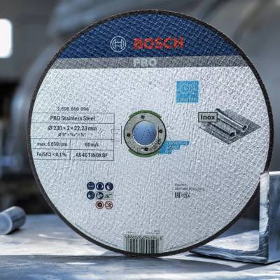 Tarcza korundowa do cięcia stali nierdzewnej 230x2mm 1szt. BOSCH 2608600096 - zdjęcie nr 3