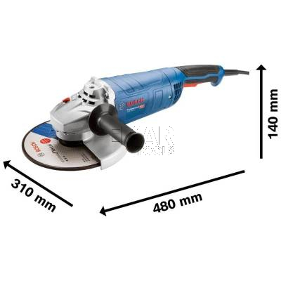 Szlifierka kątowa BOSCH GWS 2400 J 06018F4200 230mm 2400W - zdjęcie nr 2