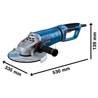 Szlifierka kątowa BOSCH GWS 27-230 JR 06018C7320 230mm 2700W - zdjęcie nr 2