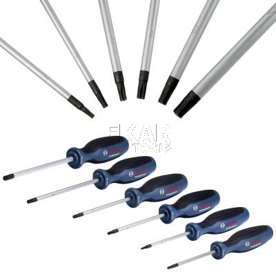 Zestaw 6 wkrętaków TORX TX10-40 BOSCH 1600A01V09 - zdjęcie nr 3