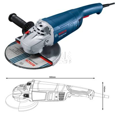 Szlifierka kątowa BOSCH GWS 2200 06018C1320 230mm 2200W - zdjęcie nr 2