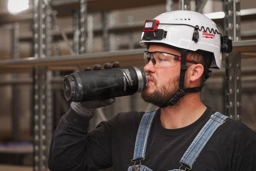 Czarna butelka termiczna PACKOUT™ 1065ml z pokrywką MILWAUKEE - zdjęcie nr 4