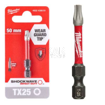 Bit udarowy T25 50mm Shockwave Impact Duty MILWAUKEE 4932430881 1szt.