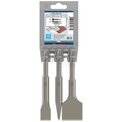 Zestaw 3 dłut krótkich SDS-PLUS 140mm BOSCH 2608690180 - zdjęcie nr 4