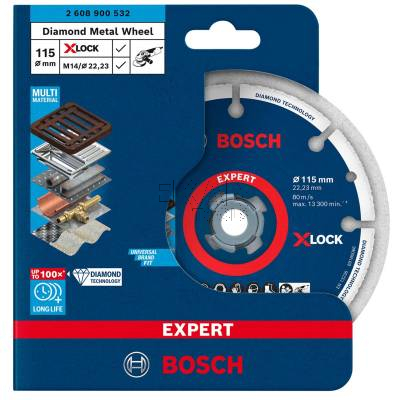 Tarcza diamentowa do metalu 115mm EXPERT Diamond Metal Wheel BOSCH 2608900532 - zdjęcie nr 4