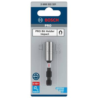Uchwyt magnetyczny do bitów 60mm 1/4 1szt. PRO Impact BOSCH 2608522321 - zdjęcie nr 3