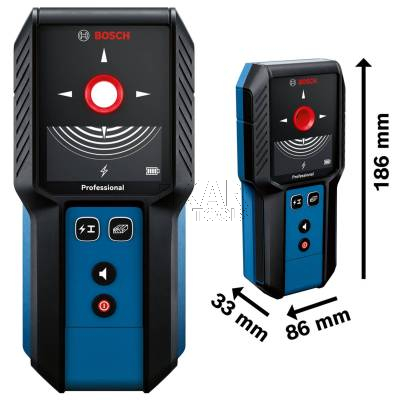 Detektor cyfrowy wykrywacz metali i przewodów BOSCH GMS 120-27 0601081700 - zdjęcie nr 2