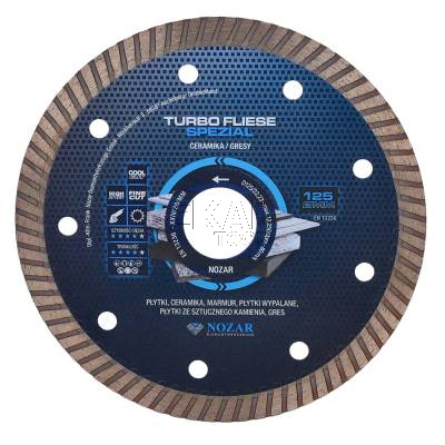 Tarcza diamentowa do płytek 125mm Turbo Fliese Spezial NOZAR 6700281 - zdjęcie nr 2