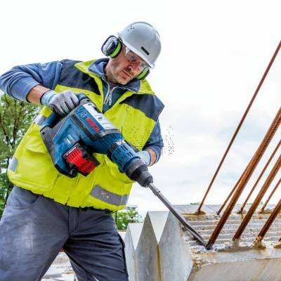 Młot udarowy SDS-MAX Bosch GBH 18V-45 C 0611913120 18V 12,5J + walizka - zdjęcie nr 4