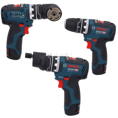 Wkrętarka BOSCH GSR 12V-35 FC 06019H3008 35Nm + uchwyty + 2x3Ah + L-BOXX - zdjęcie nr 2