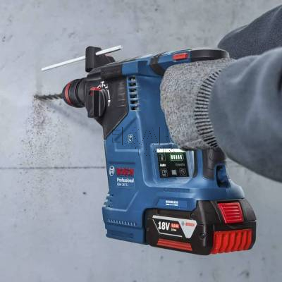 Młotowiertarka akumulatorowa SDS-Plus BOSCH GBH 187-LI 0611923020 2,4J 18V - zdjęcie nr 4