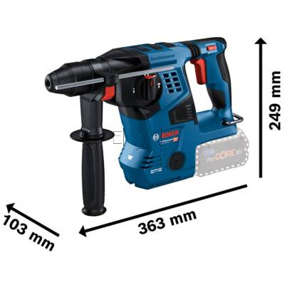 Młotowiertarka akumulatorowa SDS-Plus BOSCH GBH 18V-28 C 0611920000 3,3J - zdjęcie nr 2