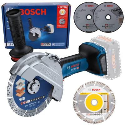 Szlifierka kątowa BOSCH GWS 18V-180 P 06019H6L01 180mm + tarcze