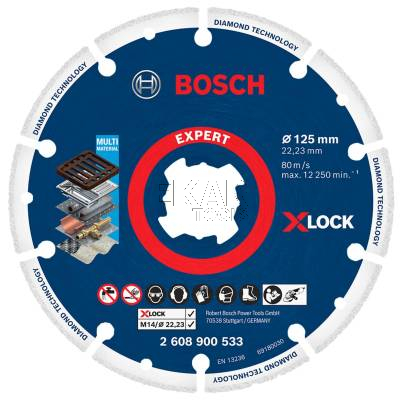 Tarcza diamentowa do metalu 125mm EXPERT Diamond Metal Wheel BOSCH 2608900533 - zdjęcie nr 2
