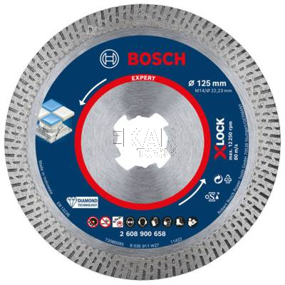 Tarcza diamentowa do płytek 125mm EXPERT Hard Ceramic X-Lock BOSCH 2608900658 - zdjęcie nr 2