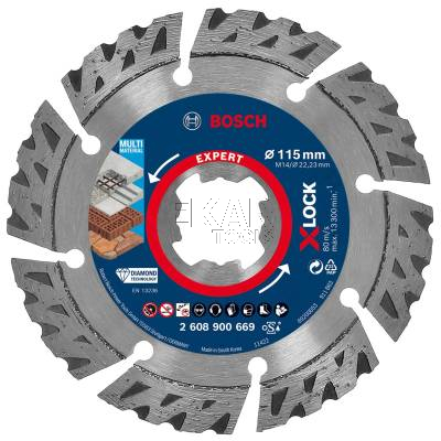 Tarcza diamentowa uniwersalna 115mm X-LOCK EXPERT Multi Material BOSCH 2608900669 - zdjęcie nr 2