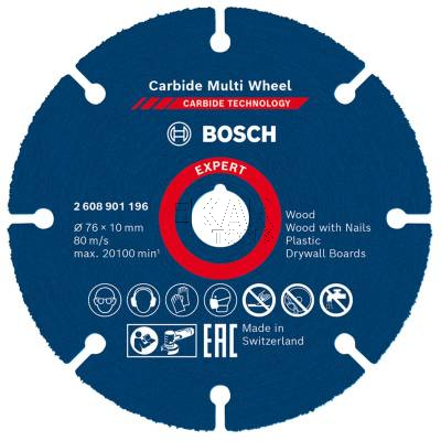 Tarcza tnąca uniwersalna BOSCH EXPERT Carbide Multi Wheel 76mm 2608901196 - zdjęcie nr 2