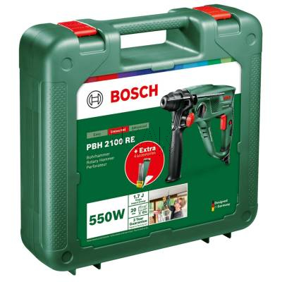 Młotowiertarka SDS-Plus BOSCH PBH 2100 RE 06033A9302 550W + walizka + osprzęt - zdjęcie nr 4