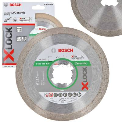 TARCZA DIAMENTOWA X-LOCK 110MM STANDARD FOR CERAMIC BOSCH 2608615136
