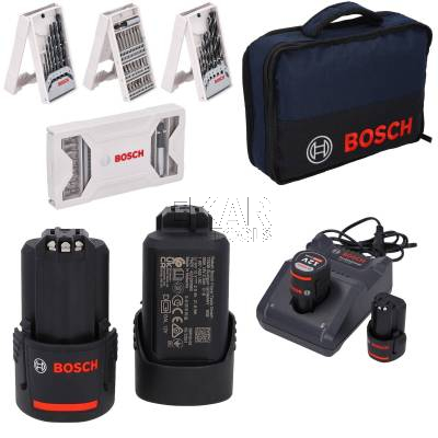 Wiertarka BOSCH GSR 12V-30 06019G9001 + 2x2Ah + wiertła i bity - zdjęcie nr 3
