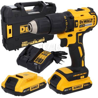 Wkrętarka udarowa DeWalt DCD778D2T 18V + 2x2Ah + walizka TSTAK