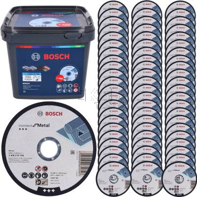 Zestaw 100szt. tarcz do cięcia stali i metalu 125x1mm BOSCH 061599765G