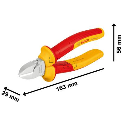 Szczypce cęgi do cięcia boczne VDE 160mm BOSCH 1600A02ND9 - zdjęcie nr 3