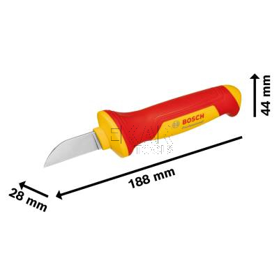 Nóż izolowany do przewodów VDE 1000V BOSCH 1600A02NF5 - zdjęcie nr 3