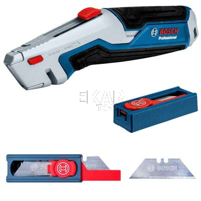 Nóż chowany z zestawem 13 ostrzy trapezowych BOSCH 1600A027M5 - zdjęcie nr 3