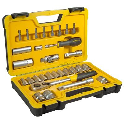 Zestaw nasadek z grzechotką i wkrętakiem 1/2 30el STANLEY STHT0-73929 - zdjęcie nr 2