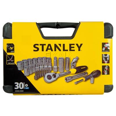 Zestaw nasadek z grzechotką i wkrętakiem 1/2 30el STANLEY STHT0-73929 - zdjęcie nr 4