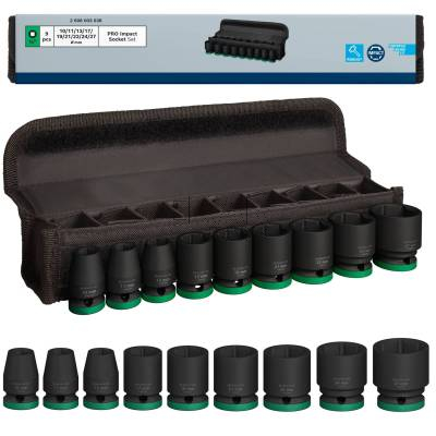 Zestaw 9 nasadek udarowych 1/2 10-27mm BOSCH PRO Impact 2608003038