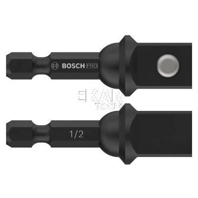 Adapter ze złączem kulowym 50mm 1/2 na 1/4 HEX BOSCH 2608522564 - zdjęcie nr 3