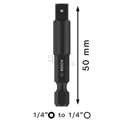 Adapter 50mm 1/4 na 1/4 HEX PRO Socket BOSCH 2608551109 - zdjęcie nr 2