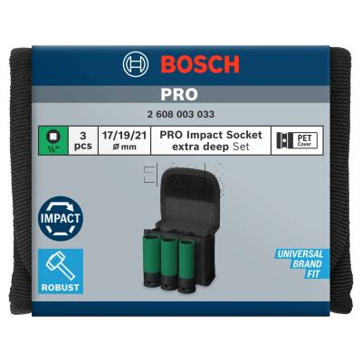 Zestaw 3 nasadek udarowych 1/2 17/19/21mm BOSCH PRO Impact 2608003033 - zdjęcie nr 4