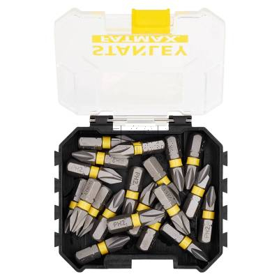 Zestaw 20 bitów końcówek udarowych PH2 25mm STANLEY STA88569 - zdjęcie nr 3