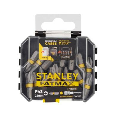 Zestaw 20 bitów końcówek udarowych PH2 25mm STANLEY STA88569 - zdjęcie nr 4