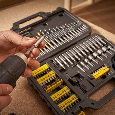 Zestaw wierteł, bitów i akcesoriów 100el. STANLEY STA88548 - zdjęcie nr 4