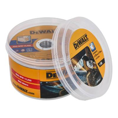 Zestaw 50 tarcz korundowych do cięcia stali i metalu 125x1mm DeWalt DT20598 - zdjęcie nr 3