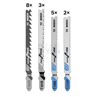 Zestaw 18 brzeszczotów do wyrzynarki Wood and Metal BOSCH 2607011439 - zdjęcie nr 3