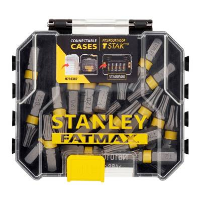 Zestaw 20 bitów końcówek udarowych T20 25mm STANLEY STA88570 - zdjęcie nr 2