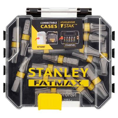 Zestaw 20 bitów końcówek udarowych T25 25mm STANLEY STA88571 - zdjęcie nr 2