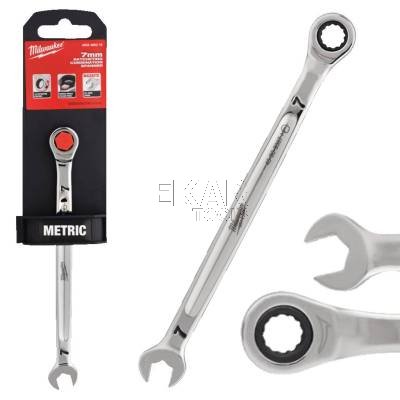 Klucz płasko-oczkowy z grzechotką MaxBite 7mm Milwaukee 4932480210