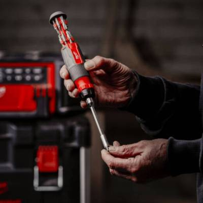 Uniwersalny wkrętak z grzechotką i bitami 27w1 Milwaukee 4932480583 - zdjęcie nr 4