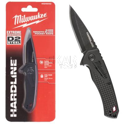 Nóż składany gładki HARDLINE 64 mm Milwaukee 4932492452