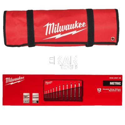 Zestaw 12 kluczy podwójnie odsadzonych 75° Milwaukee 4932492738 - zdjęcie nr 4