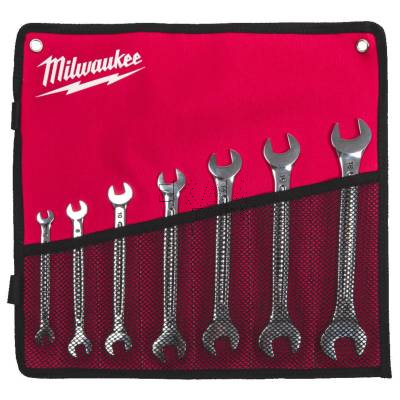 Zestaw 7 kluczy dwustronnie płaskich w etui Milwaukee 4932492713 - zdjęcie nr 2